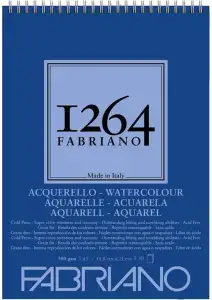 Fabriano 1264 Suluboya Defteri 300gr A5 20 Yaprak Spiralli - Fabriano