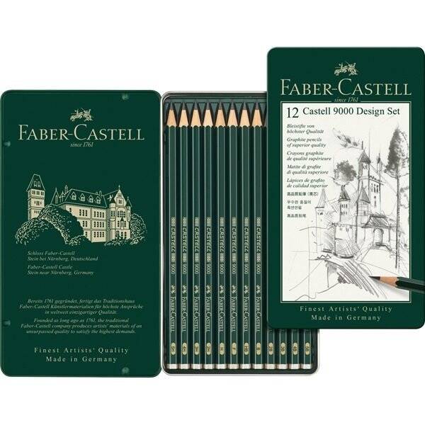 Faber Castel 9000 Dereceli Kalem Seti 12'li 5B-5H