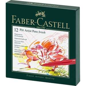 Faber Castell - Faber Castel Pitt Artist Pen Studio Box 12 Li