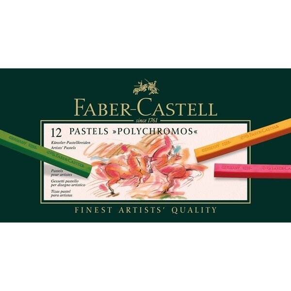 Faber Castel Polychromos Pastel 12'Li Karton Kutu 128512 - 1