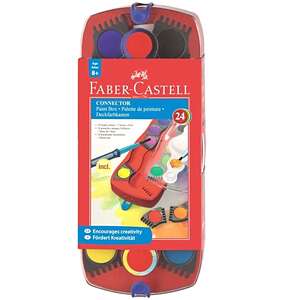 Faber Castell - Faber Castel Sulu Boya Değişebilir Tablet 24'Lü 125029