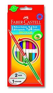 Faber Castell - Faber Castell Bicolor Kuru Boya Kalemi 24 Renk 120612