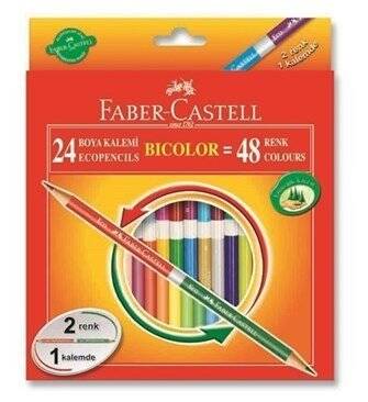 Faber Castell Bicolor Kuru Boya Kalemi 48 Renk 120624
