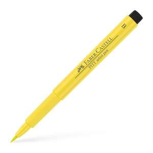 Faber Castell - Faber Castell Pitt Artist Pen Fırça Uçlu Kalem 104 Light Yellow Glaz