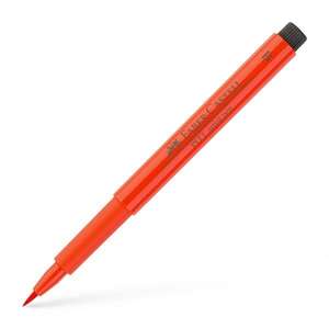 Faber Castell - Faber Castell Pitt Artist Pen Fırça Uçlu Kalem 118 Scarlet Red