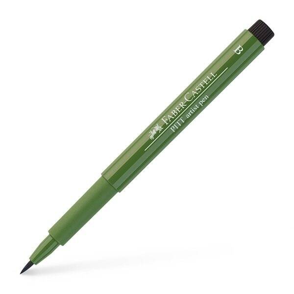Faber Castell Pitt Artist Pen Fırça Uçlu Kalem 174 Chromium Green Opaque