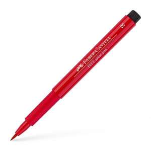 Faber Castell - Faber Castell Pitt Artist Pen Fırça Uçlu Kalem 219 Deep Scarlet Red
