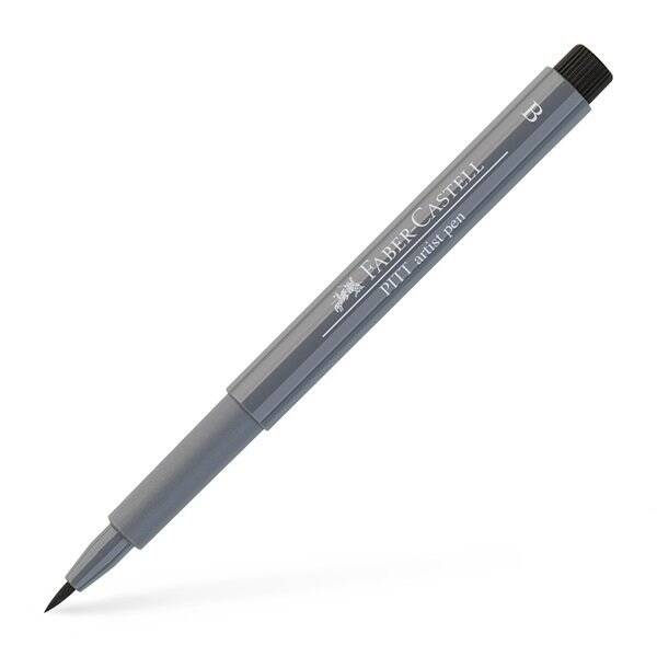 Faber Castell Pitt Artist Pen Fırça Uçlu Kalem 233 Cold Grey 4