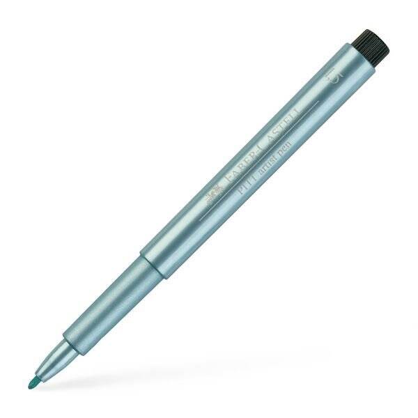 Faber Castell Pitt Artist Pen Fırça Uçlu Kalem Metalik Mavi