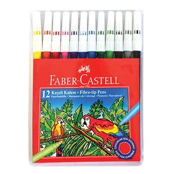 Faber Castell Yıkanabilir Keçeli Kalem 12'li Set