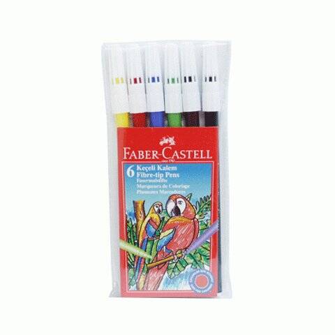 Faber Castell Yıkanabilir Keçeli Kalem 6'lı Set - 1