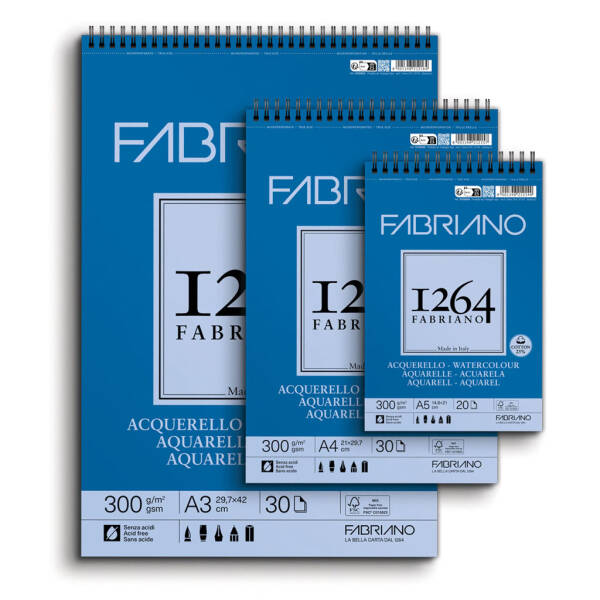 Fabriano 1264 Sulu Boya Defterleri - 1