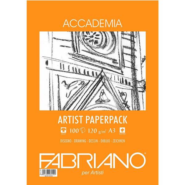 Fabriano Accademia Paket Eskiz Kağıdı 120gr A3 100 Yaprak - 1