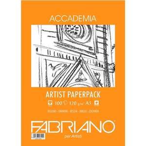 Fabriano - Fabriano Accademia Paket Eskiz Kağıdı 120gr A3 100 Yaprak