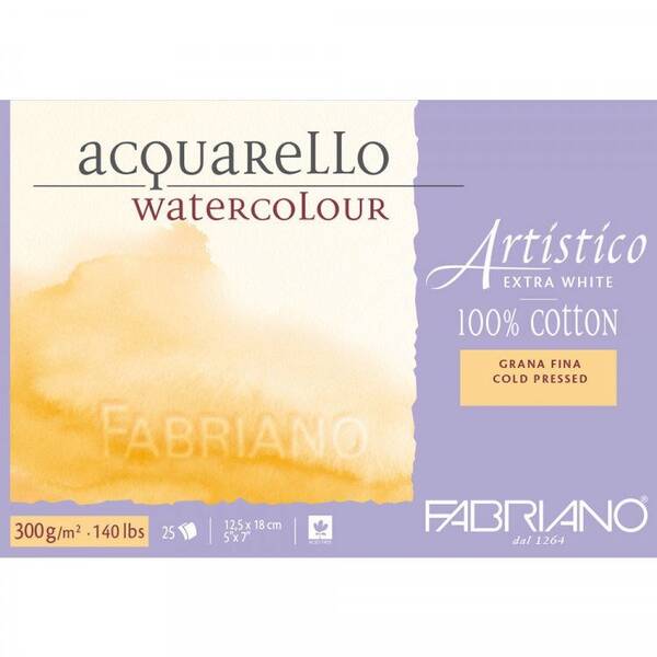 Fabriano Artistico Ekstra Beyaz 300Gr 12,5X18 (İnce Doku) - 1