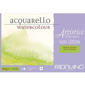 Fabriano Artistico Ekstra Beyaz 300Gr 12,5X18 (Kalın Doku) - Fabriano