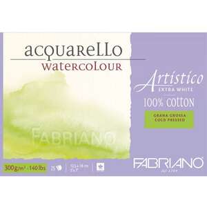 Fabriano - Fabriano Artistico Ekstra Beyaz 300Gr 12,5X18 (Kalın Doku)