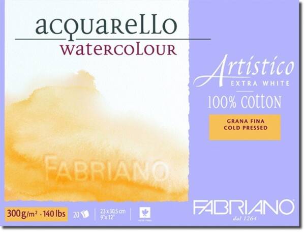 Fabriano Artistico Ekstra Beyaz 300Gr 23X30,5 (İnce Doku)