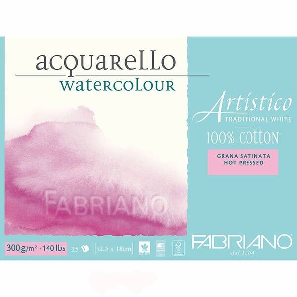Fabriano Artistico Geleneksel Beyaz 300Gr 12,5X18 (Dokusuz)