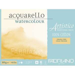 Fabriano - Fabriano Artistico Geleneksel Beyaz 300Gr 12,5X18 (İnce Doku)