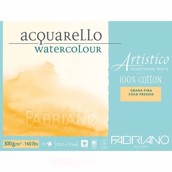 Fabriano Artistico Geleneksel Beyaz 300Gr 35,5X51 (İnce Doku)