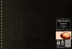 Fabriano Drawing Siyah Eskiz Defteri 160gr A4 - Fabriano