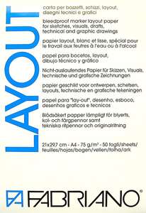Fabriano Layout Marker Defteri 75gr A4 - Fabriano