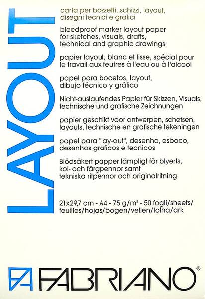 Fabriano Layout Marker Defteri 75gr A4 - 1