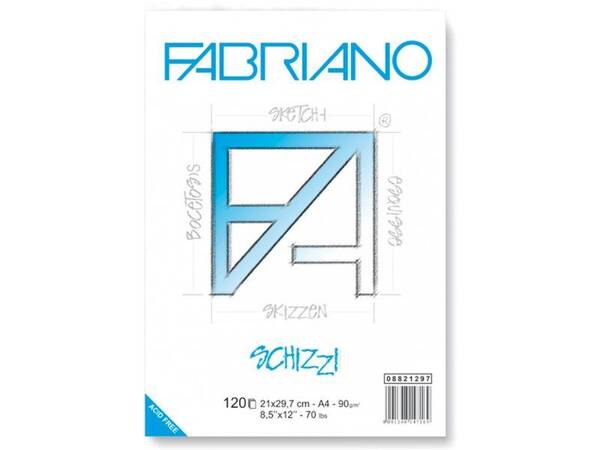 Fabriano Schizzi Clasico Eskiz Defteri 90gr A4 120 Yaprak - 1