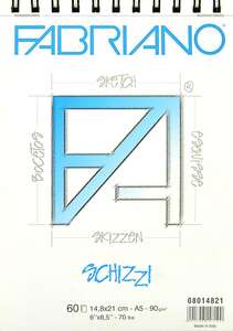 Fabriano Schizzi Clasico Eskiz Defteri 90gr A5 Spiralli - Fabriano