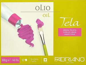 Fabriano Tela Yağlı Boya Defteri 300Gr 18X24cm - Fabriano