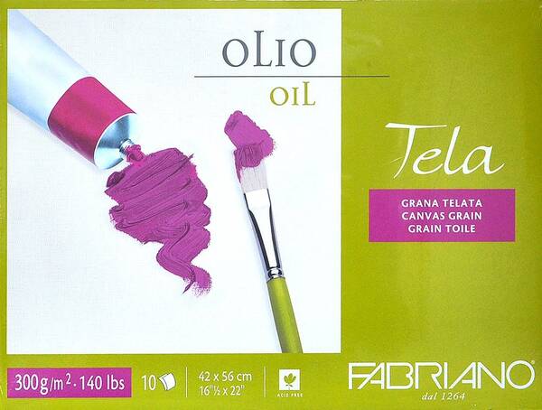 Fabriano Tela Yağlı Boya Defteri 300Gr 42X56cm - 1