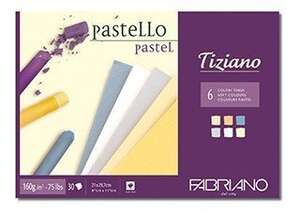 Fabriano Tiziano Pastel Boya Defteri 160gr A4 30 Yaprak Pastel Renkler - Fabriano