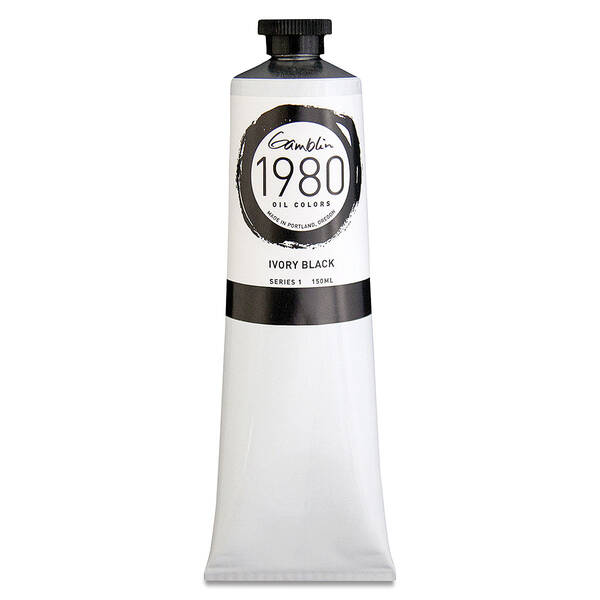 Gamblin 1980 Artist Seri Yağlı Boya 150 Ml Seri 1 Ivory Black - 3