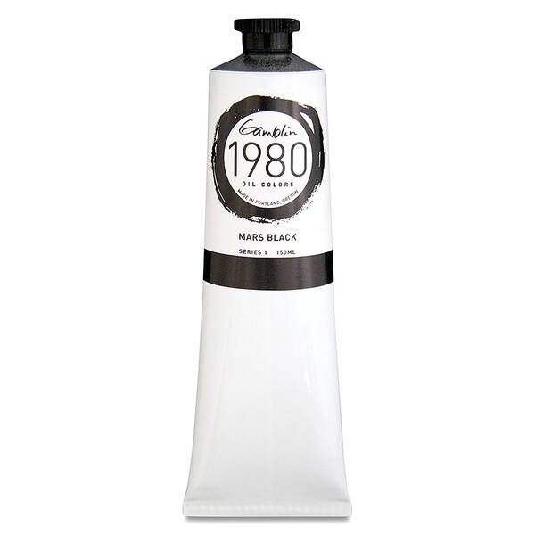 Gamblin 1980 Artist Seri Yağlı Boya 150 Ml Seri 1 Mars Black - 3