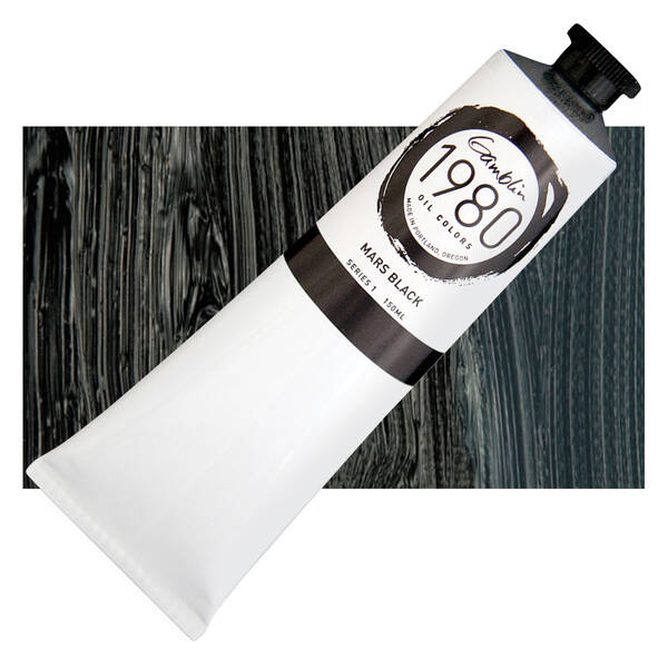 Gamblin 1980 Artist Seri Yağlı Boya 150 Ml Seri 1 Mars Black - 1