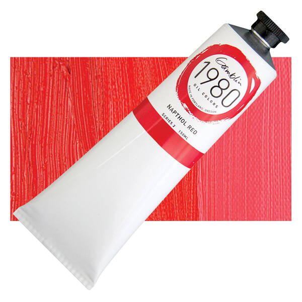 Gamblin 1980 Artist Seri Yağlı Boya 150 Ml Seri 2 Napthol Red - 1
