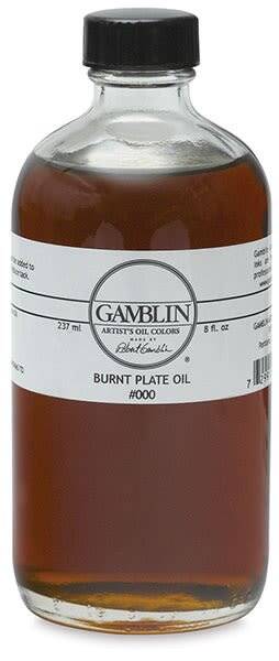 Gamblin Artist Grade Oil Colors 237ml 000 Burnt Plate Oil - 1