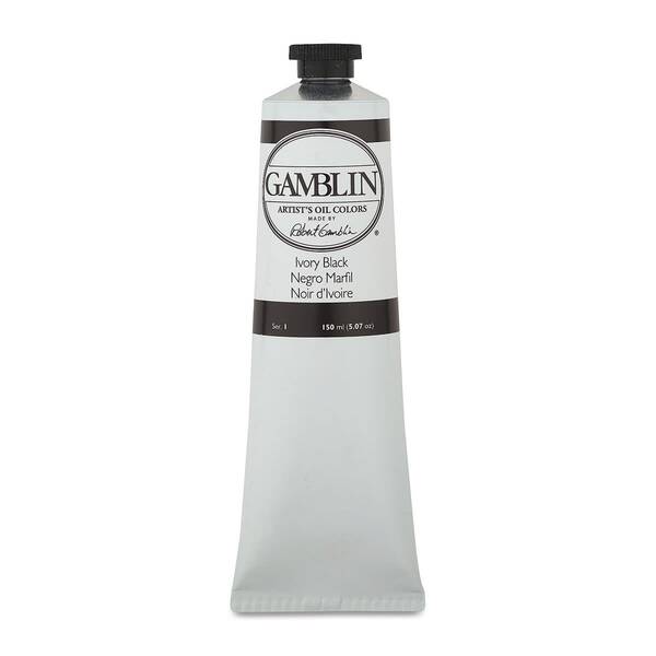 Gamblin Artist Grade Yağlı Boya 150Ml Seri 1 Ivory Black - 3