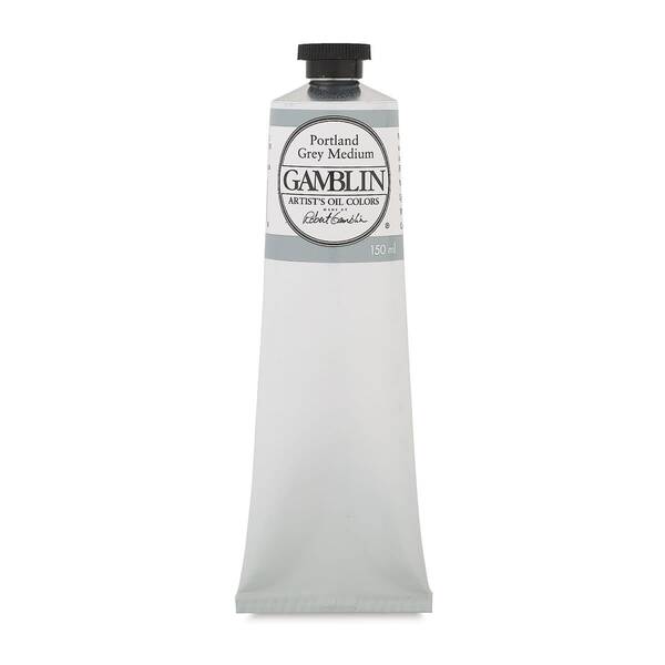 Gamblin Artist Grade Yağlı Boya 150Ml Seri 2 Portland Grey Medium - 3