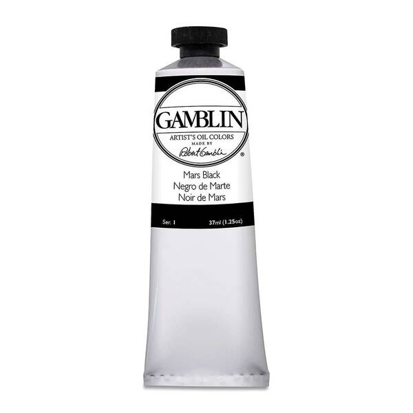 Gamblin Artist Grade Yağlı Boya 37Ml Seri 1 Mars Black - 3
