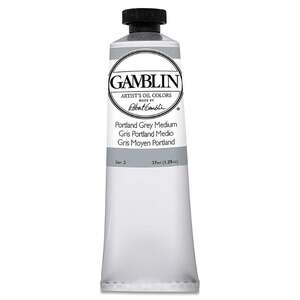 Gamblin Artist Grade Yağlı Boya 37Ml Seri 2 Portland Grey Medium - 3