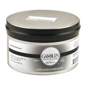 Gamblin - Gamblin Gravür Boyası S1 Portland Litho Black