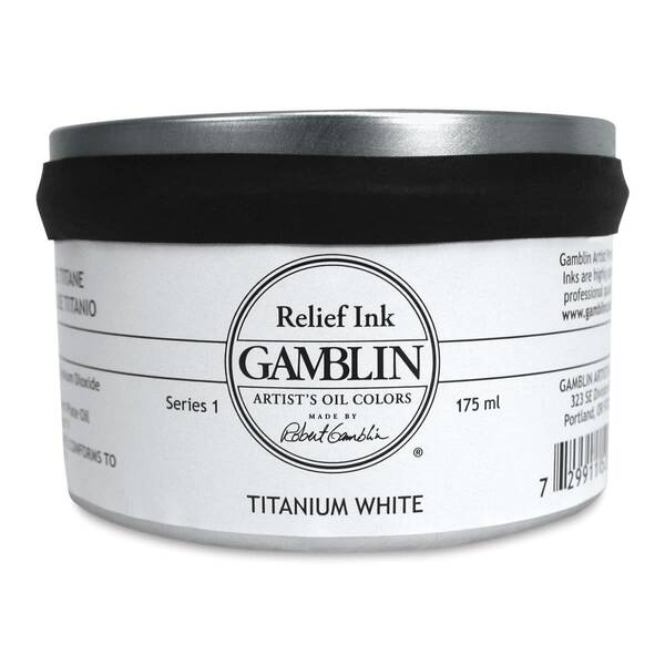Gamblin Linol Ve Rölyef Mürekkebi 175Ml S1 Titanium White