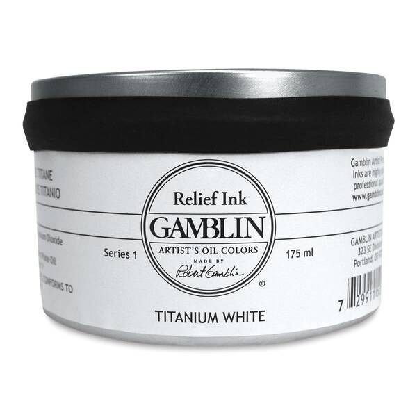 Gamblin Linol Ve Rölyef Mürekkebi 175Ml S1 Titanium White - 1