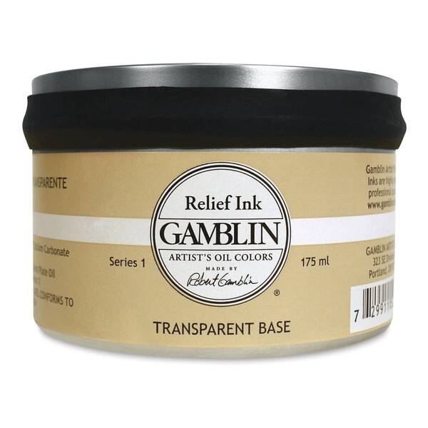 Gamblin Linol Ve Rölyef Mürekkebi 175Ml S1 Transparent Base - 1