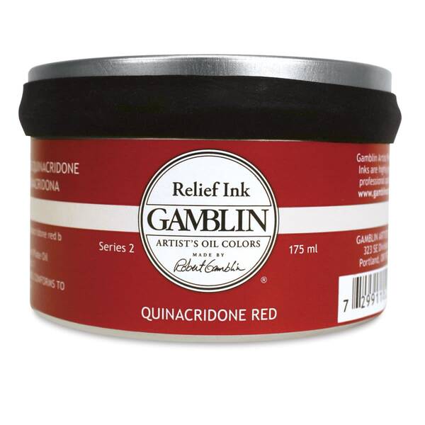 Gamblin Linol Ve Rölyef Mürekkebi 175Ml S2 Quinacridone Red