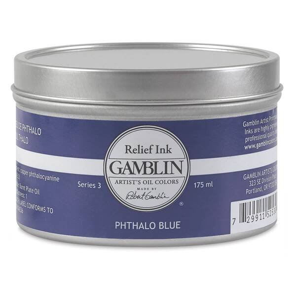 Gamblin Linol Ve Rölyef Mürekkebi 175Ml S3 Phthalo Blue