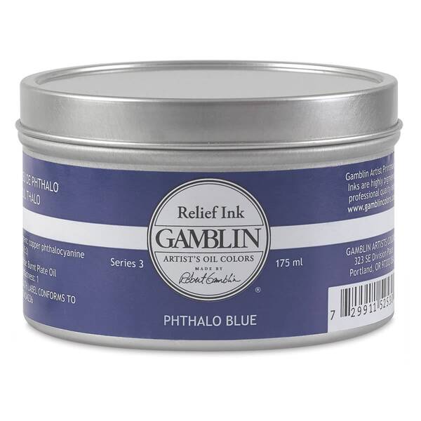 Gamblin Linol Ve Rölyef Mürekkebi 175Ml S3 Phthalo Blue - 1