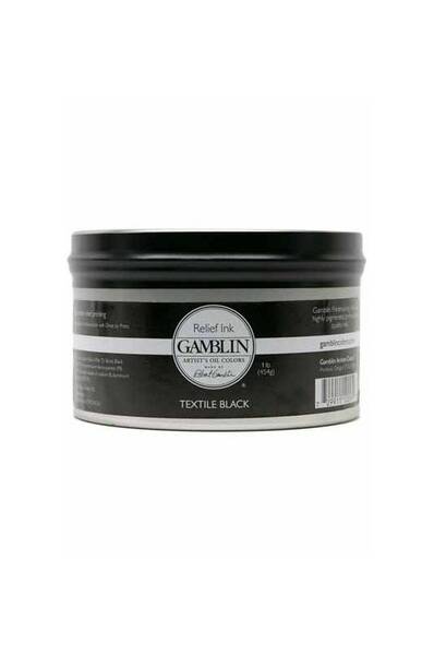 Gamblin Linol Ve Rölyef Mürekkebi 1Lb Textile Black - 1